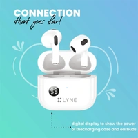 Lyne LYNE Coolpods 5 Wireless Earbuds with lPX4 Water Resistance - White