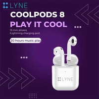 Lyne LYNE Coolpods 8 True Wireless Earbuds - White