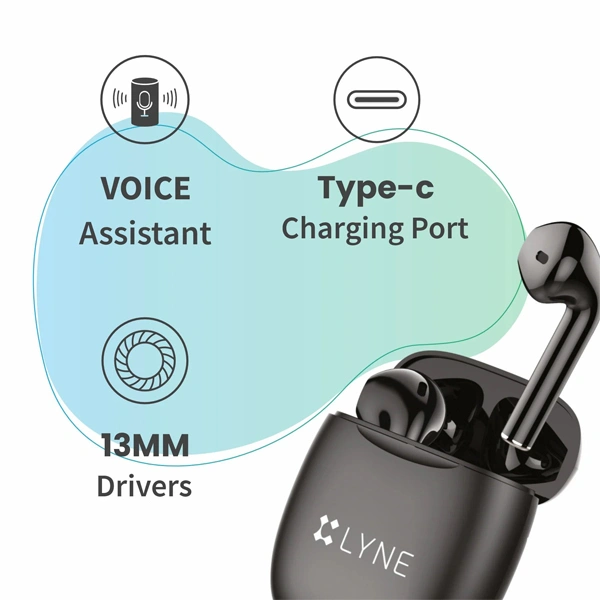 Lyne LYNE Coolpods 9 True Wireless Earbuds - White - White