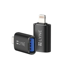 Lyne LYNE Flame 4 USB to Ligntning OTG Connector - Gold - Gold