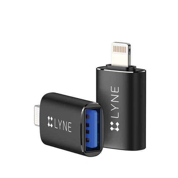 Lyne LYNE Flame 4 USB to Ligntning OTG Connector - Gold - Gold