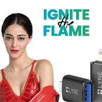 Lyne LYNE Flame 4 USB to Ligntning OTG Connector - Gold - Gold