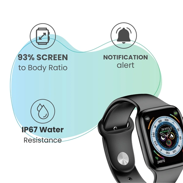 Lyne LYNE Lancer 3 Smart Watch 2.0" IPS Screen, Bluetooth Calling & IP67 Water Resistance - Grey - Grey
