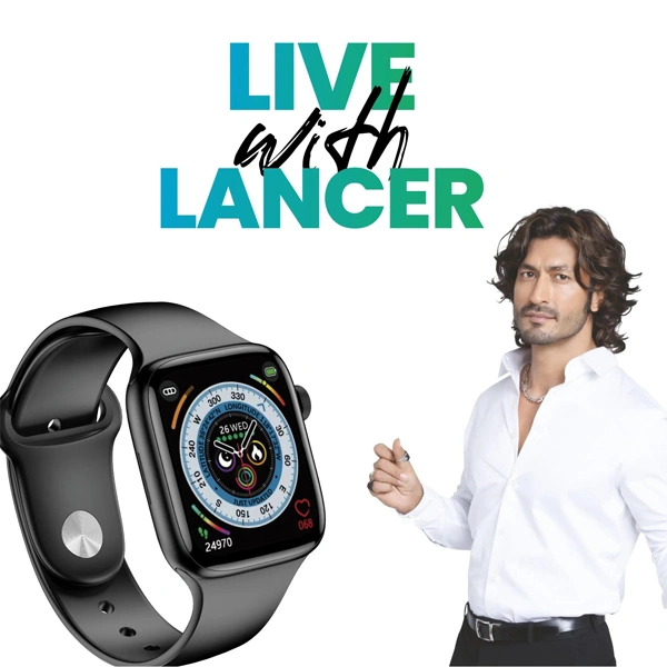 Lyne LYNE Lancer 3 Smart Watch 2.0" IPS Screen, Bluetooth Calling & IP67 Water Resistance - Grey - Grey