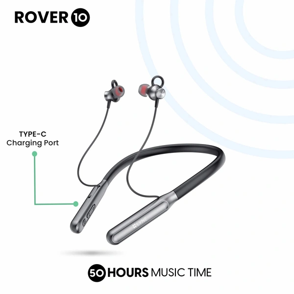 Lyne LYNE Rover 10 Wireless Bluetooth Neckband with IPX5 Water Resistance