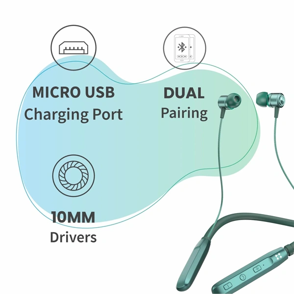 Lyne Rover 14 Bluetooth Neckband - Green