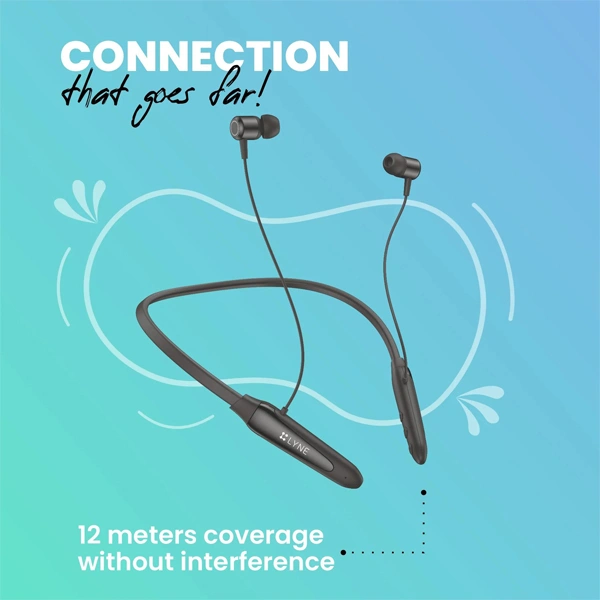 Lyne LYNE Rover 15 Bluetooth Neckband with Magnetic Earbuds - Pink - Pink