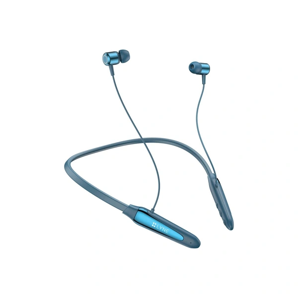 Lyne LYNE Rover 15 Bluetooth Neckband with Magnetic Earbuds - Blue - Blue