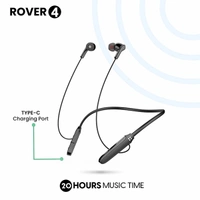 Lyne LYNE Rover 4 Neckband with Mic & Fast Charging feature - Black, Purple, White