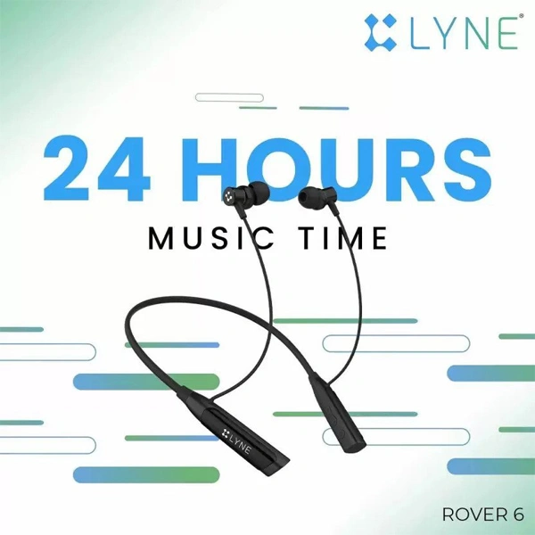 Lyne LYNE Rover 6 Wireless Bluetooth Neckband - Black