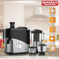 Maharaja Whiteline Plastic Odacio Plus 550-Watt Juicer Mixer Grinder