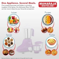 Maharaja Whiteline Stellar Plus 500 Watt Mixer Grinder with 3 Stainless Steel Jars