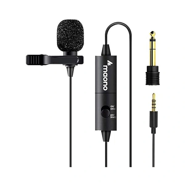 Maono MAONO AU-100 Auxiliary Omnidirectional Lavalier Clip On Collar Microphone