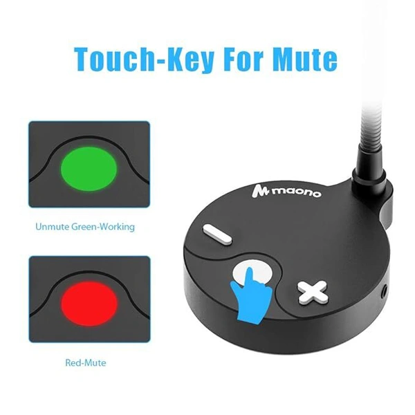 Maono AU-Gm10 USB Condenser Unidirectional Gooseneck Microphone