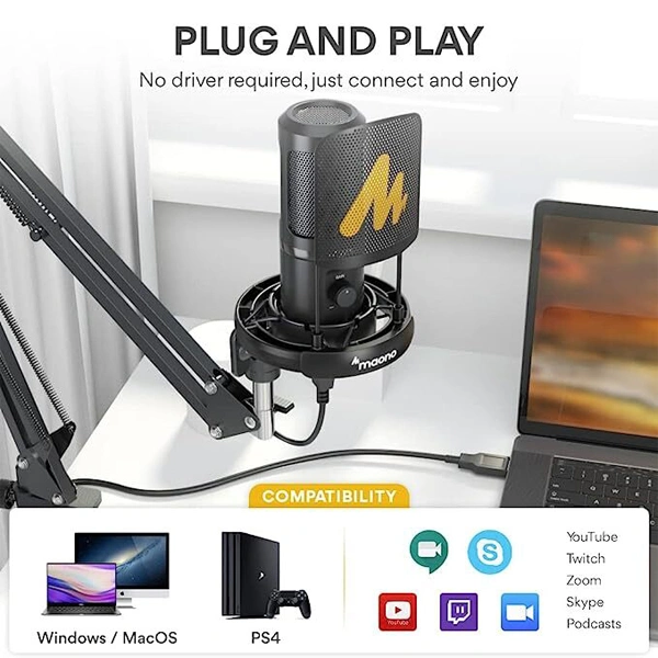 Maono AU-PM461S Microphone - Black