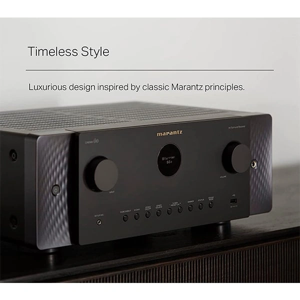 Marantz Cinema 60 Premium AV Receiver - Black, Silver