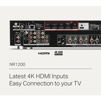 Marantz NR1200 Stereo Receiver with HEOS - Black, Silver