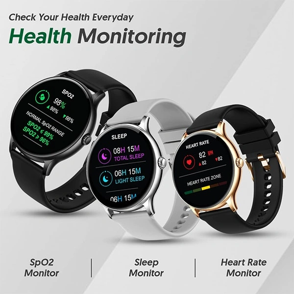 Maxima Max Pro Knight Bluetooth Calling Smartwatch - Black - Black