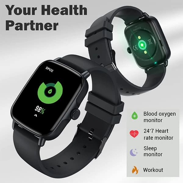 Maxima Max Pro Turbo Bluetooth Calling Smartwatch - Army Green - Army Green