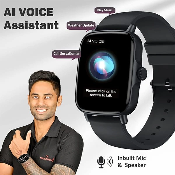 Maxima Max Pro Turbo Bluetooth Calling Smartwatch - Army Green - Army Green