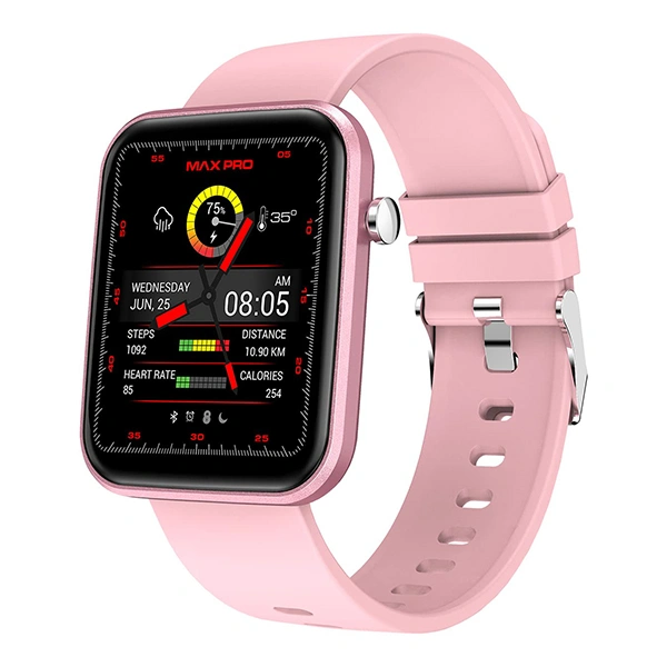 Maxima Max Pro Vibe Smart Watch with 1.69" HD Display - Pink - Pink