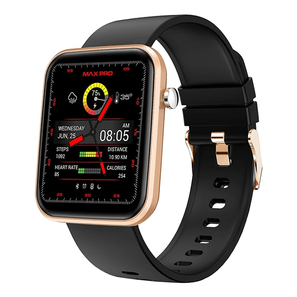 Maxima Max Pro Vibe Smart Watch with 1.69" HD Display - Gold - Gold