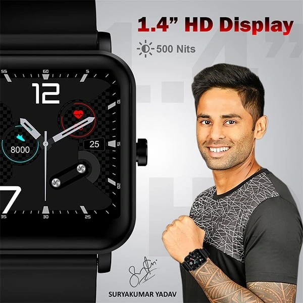 Maxima Max Pro X1 Smartwatch - Black - Black