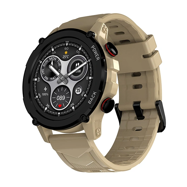 Maxima Max Pro X4+ Rugged Bluetooth Calling Smart Watch - Desert Khaki - Desert Khaki