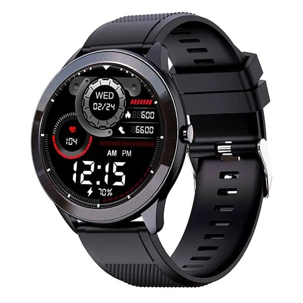 Maxima Max Pro X4 Smart Watch with SpO2 - Black Silicone - Black Silicone