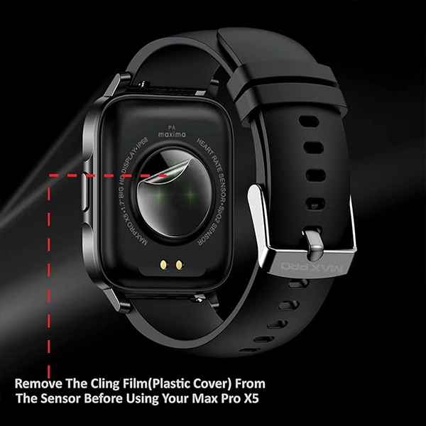 Maxima Max Pro X5 Smart Watch - Grey - Grey