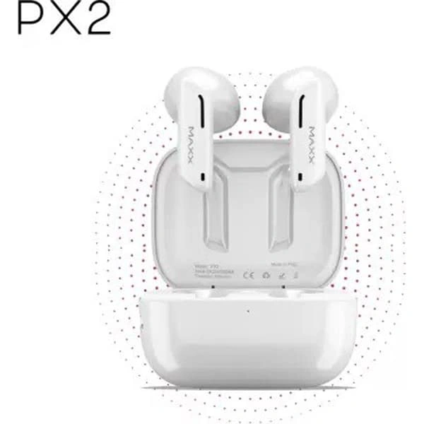 MAXX PX2 Earpods Bluetooth Headset - White - White