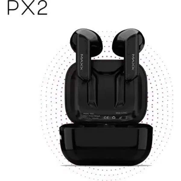 MAXX PX2 Earpods Bluetooth Headset - Black - Black