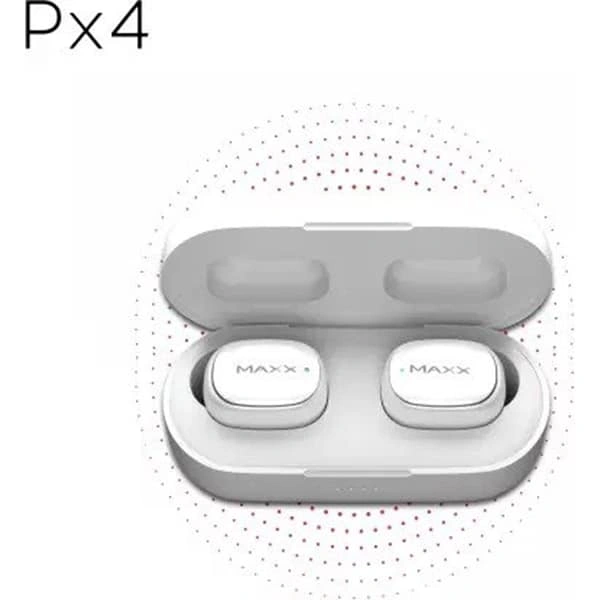 MAXX PX4 Earpods Bluetooth Headset - White - White