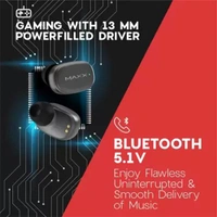 MAXX PX4 Earpods Bluetooth Headset - Black - Black