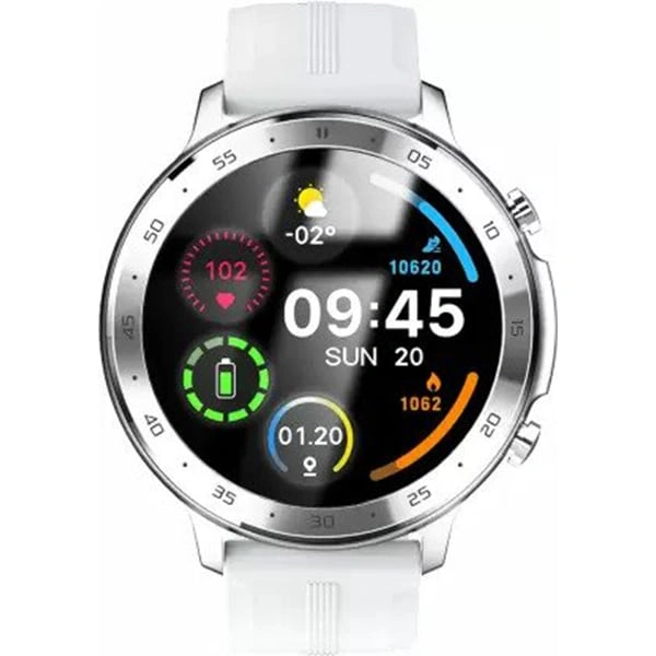 MAXX SX25 Pro 1.28'' Display Smart Watch - Silver - Silver
