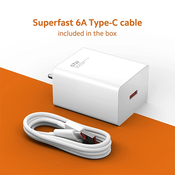 Mi 67W Sonic Charge Combo 33W Fast Output Superfast 6A Type C Laptop Charger