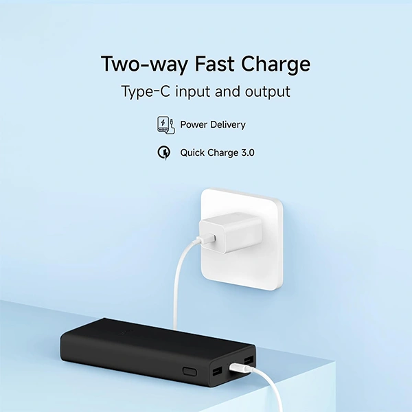 Mi Power Bank 3i 20000mAh Power Bank - Classic Black - Classic Black