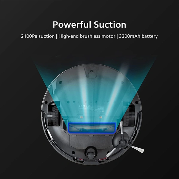 Mi Robot Vacuum-Mop P with Intelligent mapping Robotic Floor Cleaner - Black, Blue