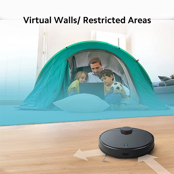 Mi Robot Vacuum-Mop P with Intelligent mapping Robotic Floor Cleaner - Black, Blue