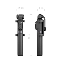 Mi Selfie Stick with Micro USB Rechargeable Bluetooth Remote - Black, White