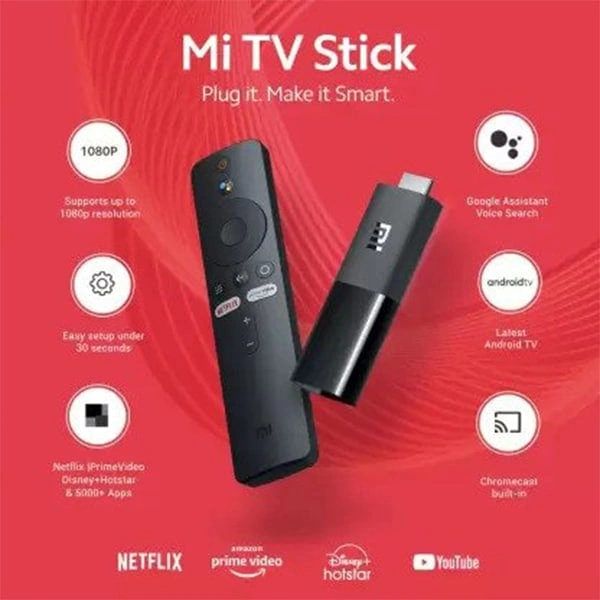 Mi TV Stick with Built in Chromecast