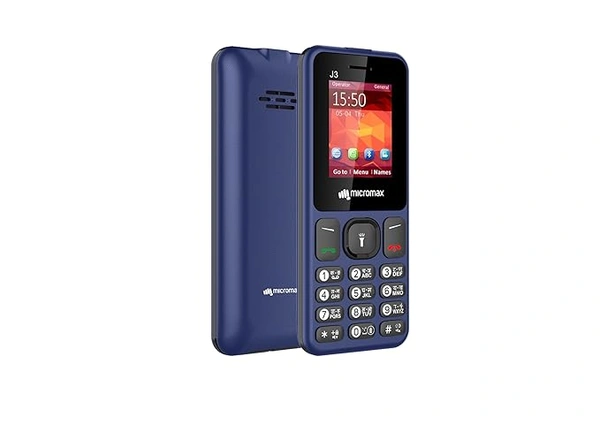 Micromax J3 Keypad Mobile with 1.8" Screen - Grey - Grey