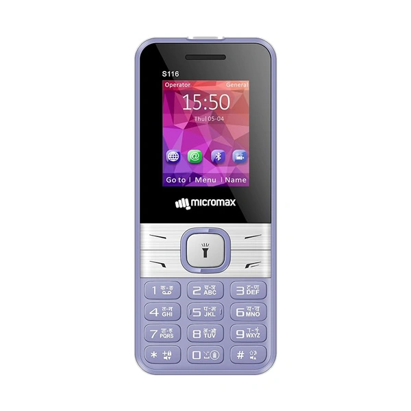 Micromax S116 Keypad Mobile - Purple - Purple