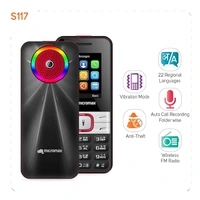 Micromax S117 Keypad Mobile - Black/Red - Black/Red