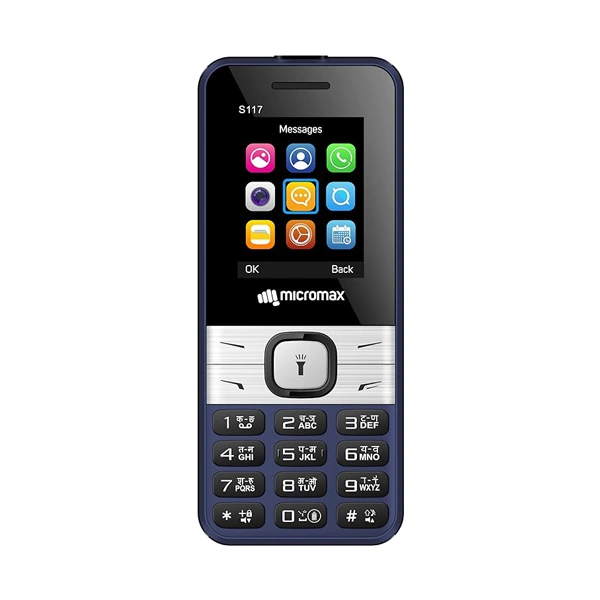 Micromax S117 Keypad Mobile - Blue - Blue