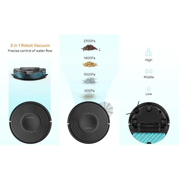 Milagrow Milagorw BlackCat 23 Nano Wet & Dry Floor Cleaning Robot with 2600 mAh Battery