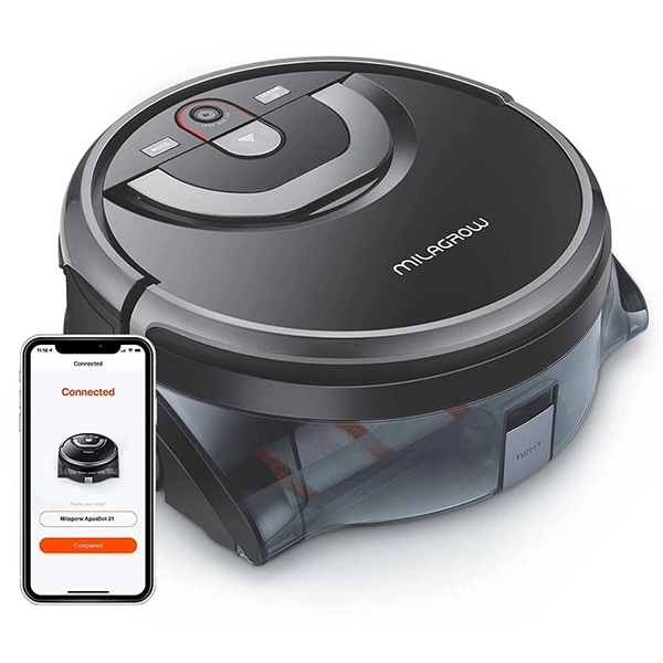Milagrow AguaBot 21 Robotic Floor Cleaner with 2 in 1 Mopping and Vacuum