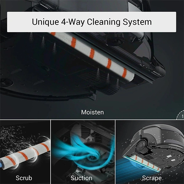Milagrow AguaBot 21 Robotic Floor Cleaner with 2 in 1 Mopping and Vacuum