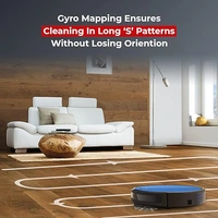 Milagrow BlueBee Dry & Wet Robotic Vacuum Cleaner, Remote Control