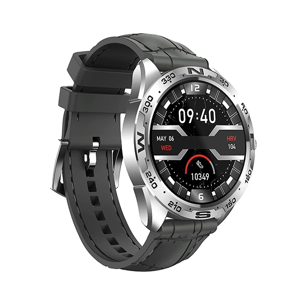 Minix Prime 1.32 inch Semi-Amoled Bluetooth Calling Smartwatch - Grey - Grey